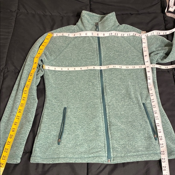 Eddie Bauer Sea Green Fleece Full Zip Sweater / Jacket; Cozy; Size:  XS - Picture 9 of 9